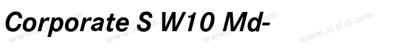 Corporate S W10 Md字体转换